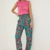 FatFace Green Festival Shirred Trousers