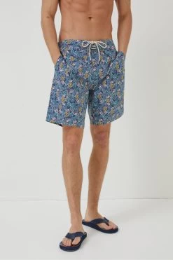 FatFace Blue Camber Pineapple Swim Shorts 7 FatFace Blue Camber Pineapple Swim Shorts -Fashion Clothing Store T51394s3