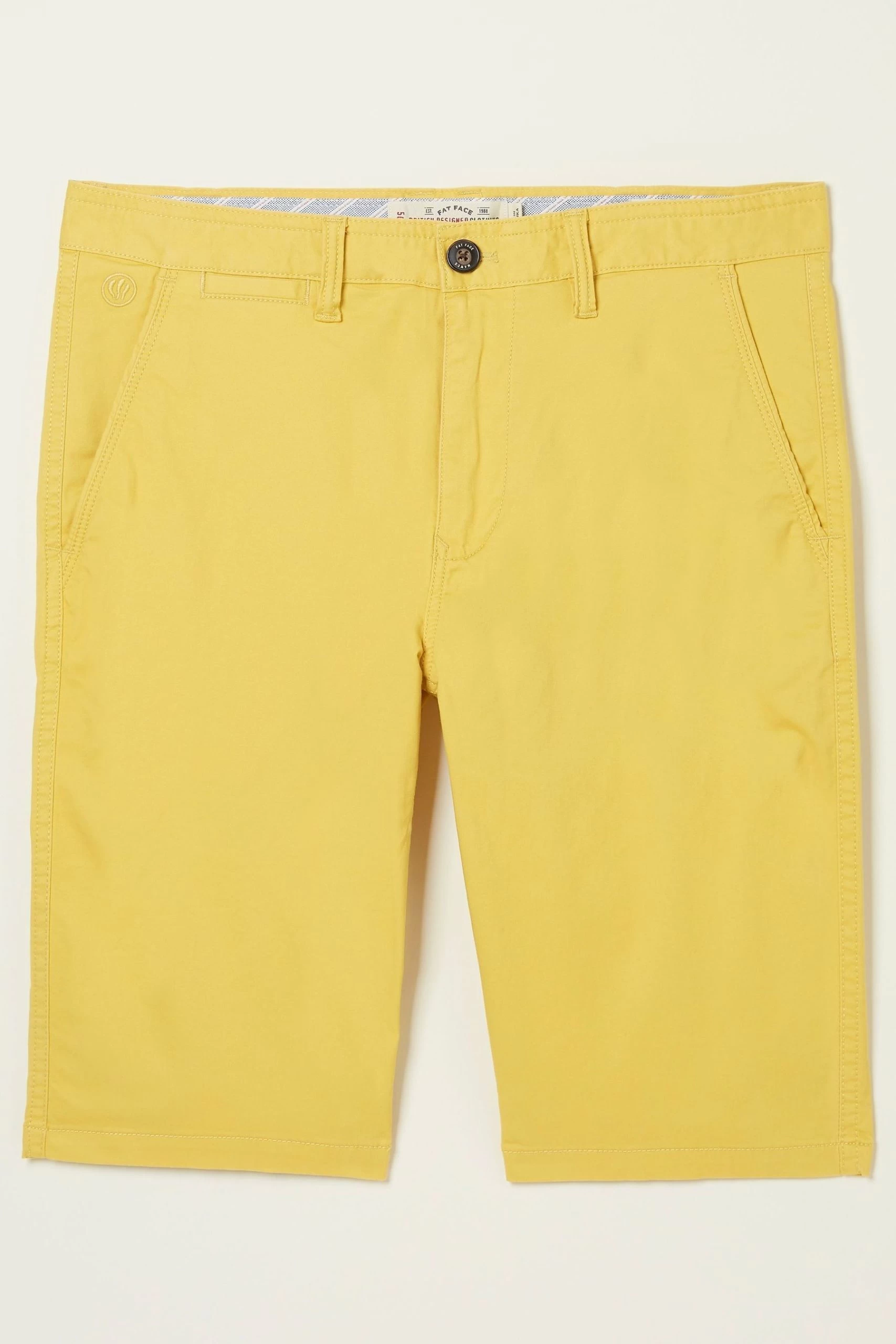 FatFace Yellow Mawes Chino Shorts 1 FatFace Yellow Mawes Chino Shorts