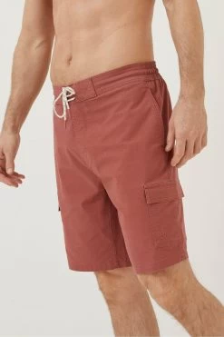 FatFace Orange Filey Cargo Swim Shorts -Fashion Clothing Store T51418s3