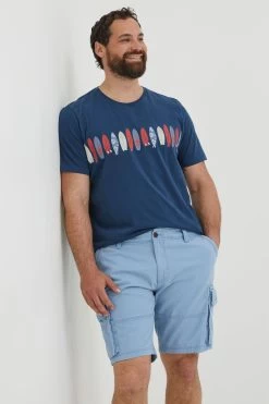 FatFace Blue Breakyard Cargo Shorts