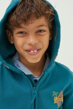 FatFace Grey Colourblock Zip Hoodie 6 FatFace Grey Colourblock Zip Hoodie -Fashion Clothing Store T52352s3