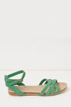 FatFace Green Beth Sandals