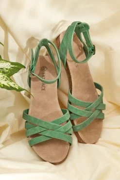 FatFace Green Beth Sandals -Fashion Clothing Store T53238s3
