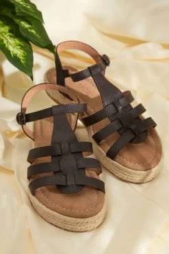 FatFace Adira Cage Espadrille Brown Sandals -Fashion Clothing Store T53239s3