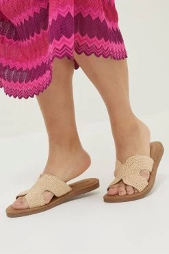 FatFace Natural Larissa Crochet Sandals