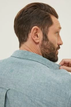 FatFace Green Long Sleeve Bugle Linen Cotton Shirt 10 FatFace Green Long Sleeve Bugle Linen Cotton Shirt -Fashion Clothing Store T54269s5