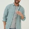 FatFace Green Gingham Linen Shirt