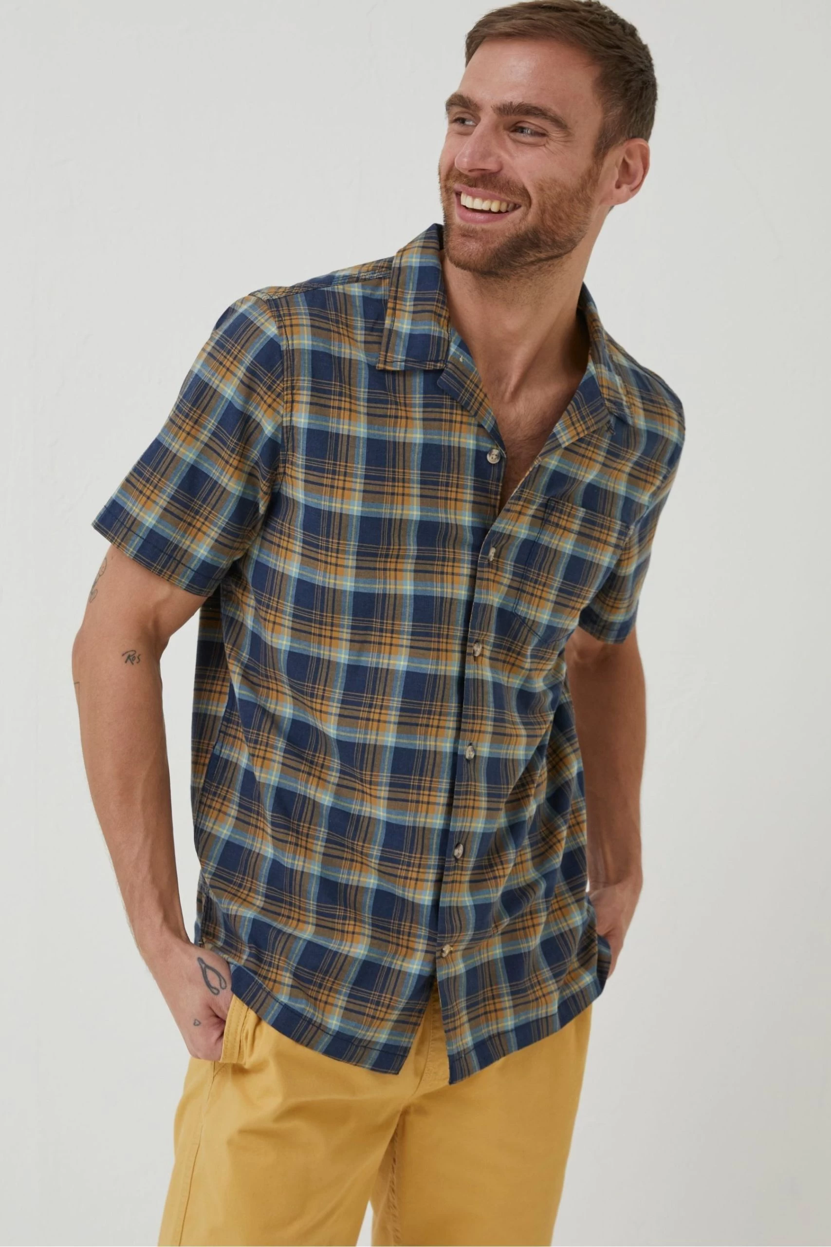 FatFace Blue Kilcoy Check Shirt 2 FatFace Blue Kilcoy Check Shirt - Image 2