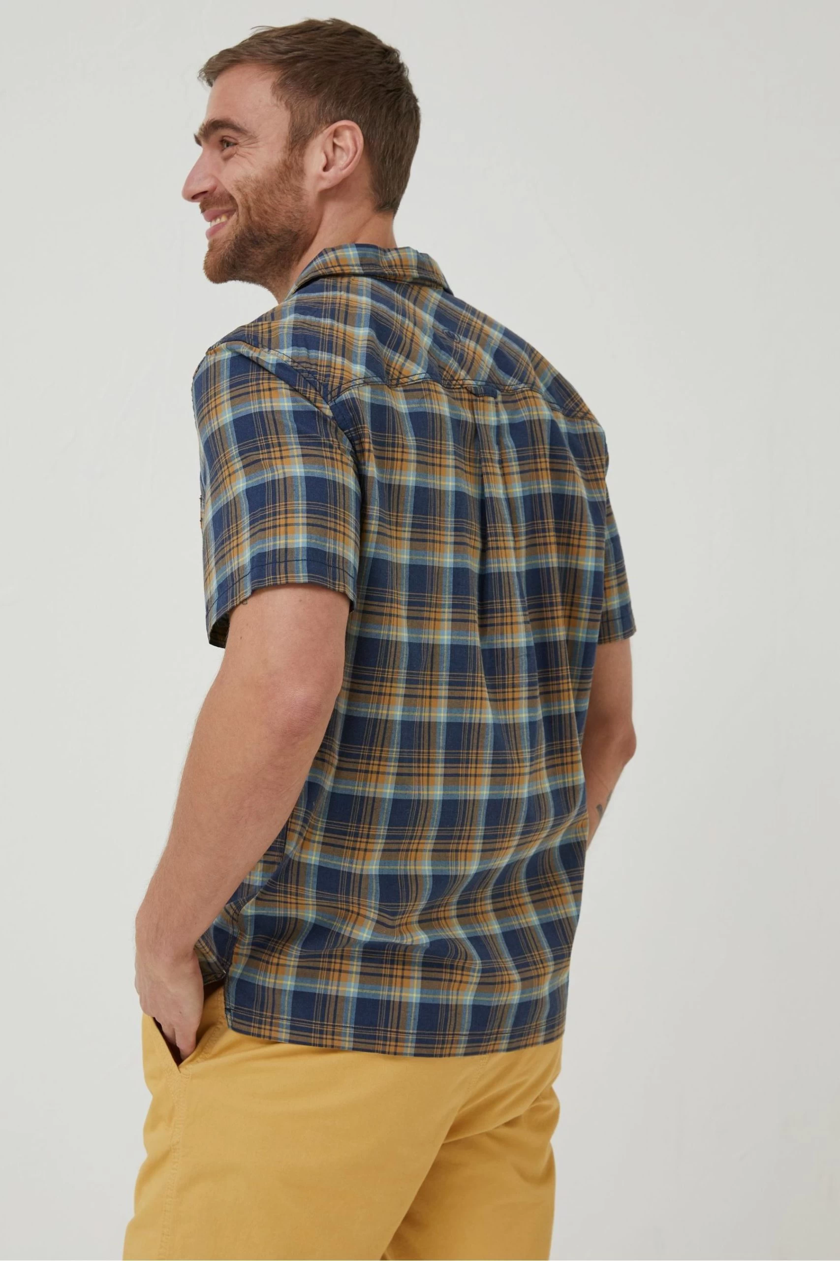 FatFace Blue Kilcoy Check Shirt 3 FatFace Blue Kilcoy Check Shirt - Image 3