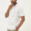 FatFace Surf Print White Shirt