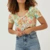 FatFace Natural Maggie Paradise Floral T-Shirt