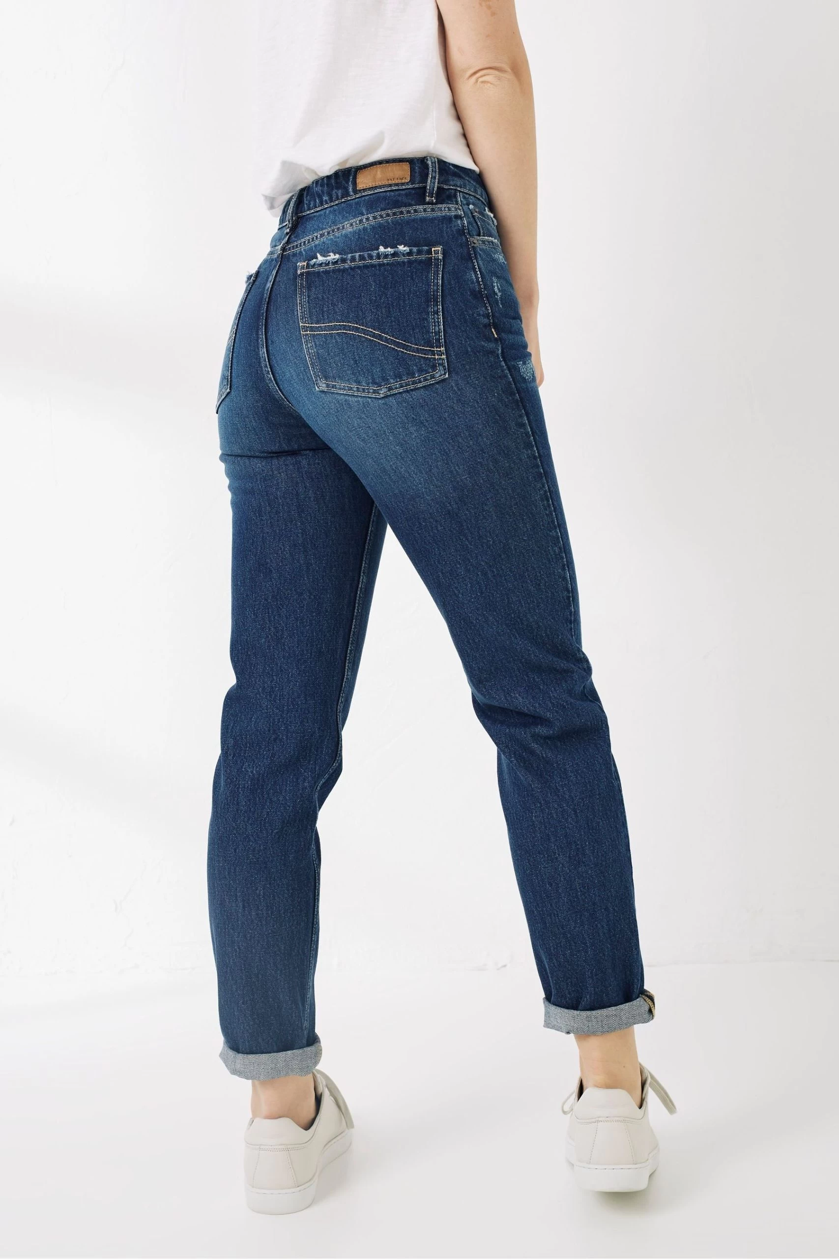 FatFace Blue Mom Jeans 2 FatFace Blue Mom Jeans - Image 2