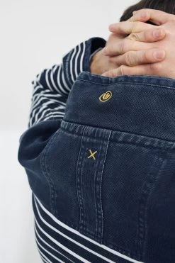 FatFace Blue Airlie Breton Sweat Top -Fashion Clothing Store T65509s4