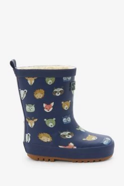 FatFace Boys Woodland Animal Print Wellies