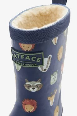 FatFace Boys Woodland Animal Print Wellies -Fashion Clothing Store T97164s4