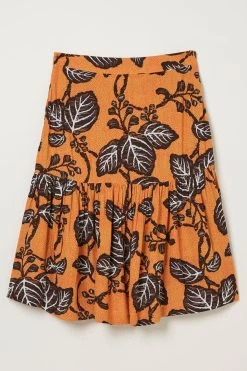 FatFace Yellow Remy Vine Floral Skirt -Fashion Clothing Store U04 400s6