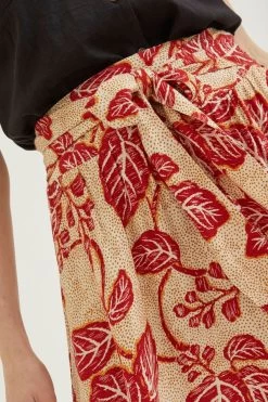 FatFace Cream Sascha Vine Floral Midi Skirt -Fashion Clothing Store U04 401s4