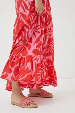 FatFace Avery Ikat Leaves Midi Dress -Fashion Clothing Store U04 574s6