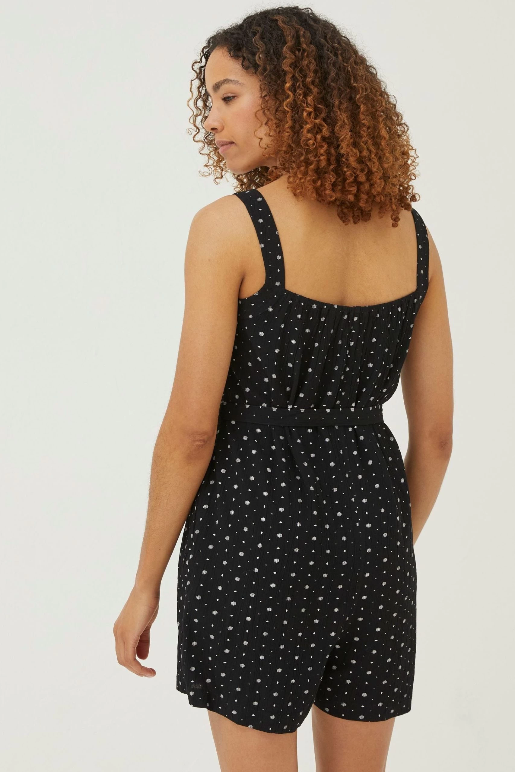 FatFace Annie Geo Print Black Playsuit 2 FatFace Annie Geo Print Black Playsuit - Image 2