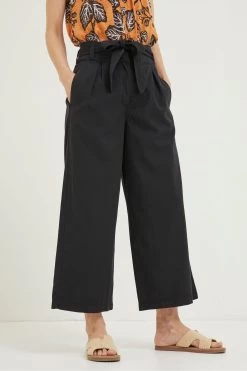 FatFace Mina Black Cropped Trousers