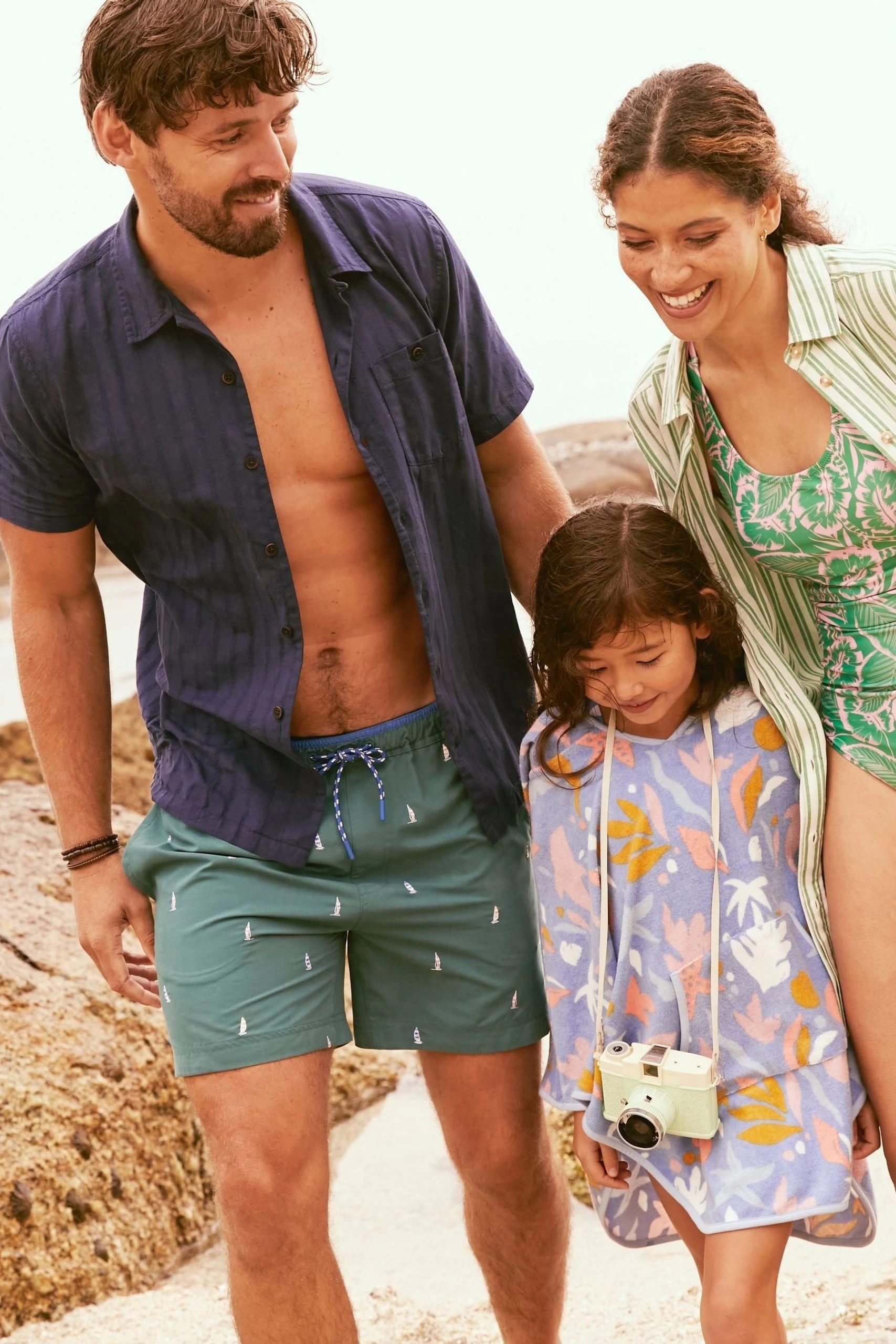 FatFace Green Billie Stripe Longline Shirt 3 FatFace Green Billie Stripe Longline Shirt - Image 3