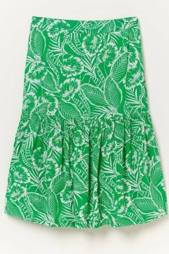 FatFace Green Remy Tropical Leaf Skirt 7 FatFace Green Remy Tropical Leaf Skirt -Fashion Clothing Store U04399s4