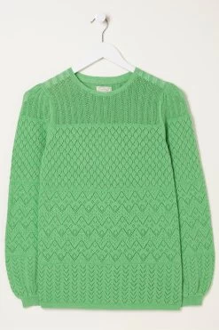 FatFace Sadie Pointelle Jumper -Fashion Clothing Store U04407s5