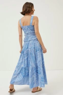 FatFace Blue Marina Abstract Maxi Skirt 9 FatFace Blue Marina Abstract Maxi Skirt -Fashion Clothing Store U04521s4