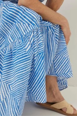 FatFace Blue Marina Abstract Maxi Skirt 11 FatFace Blue Marina Abstract Maxi Skirt -Fashion Clothing Store U04521s6