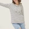 FatFace Natural Sally Stripe Hoodie