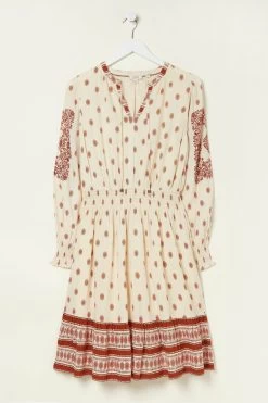 FatFace Natural Devin Bandana Dress -Fashion Clothing Store U12367s6