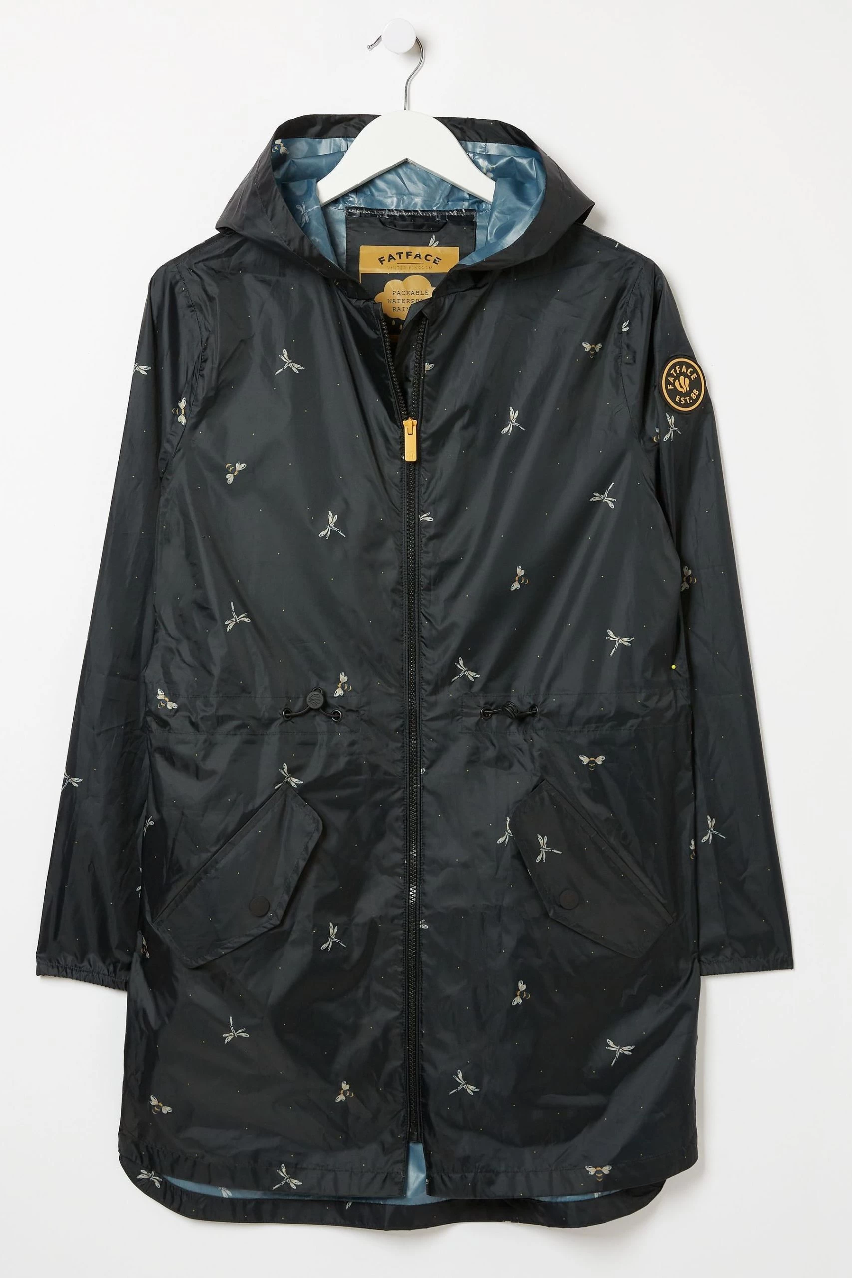 FatFace Womens Printed Waterproof Packable Jacket 8 FatFace Womens Printed Waterproof Packable Jacket - Image 8