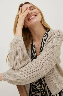 FatFace Natural Anna Crochet Cardigan 8 FatFace Natural Anna Crochet Cardigan -Fashion Clothing Store U53791s4