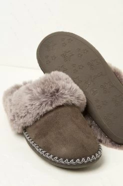 FatFace GreyMaya Slippers -Fashion Clothing Store U88151s3
