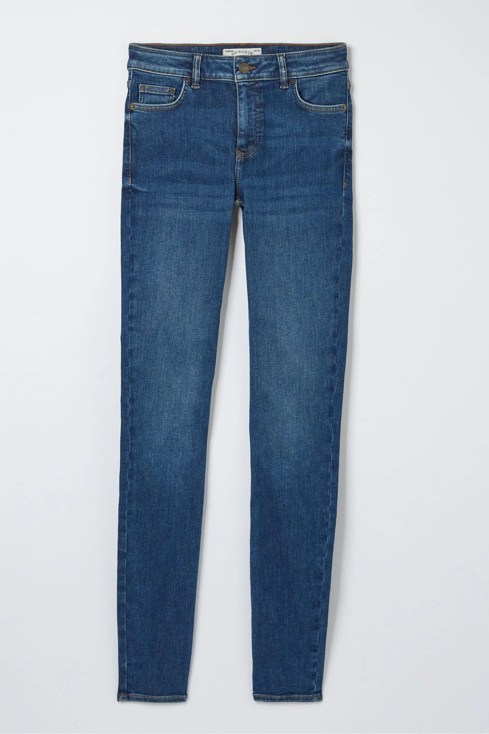 FatFace Blue Harlow Highwaist Skinny Jeans 4 FatFace Blue Harlow Highwaist Skinny Jeans - Image 4
