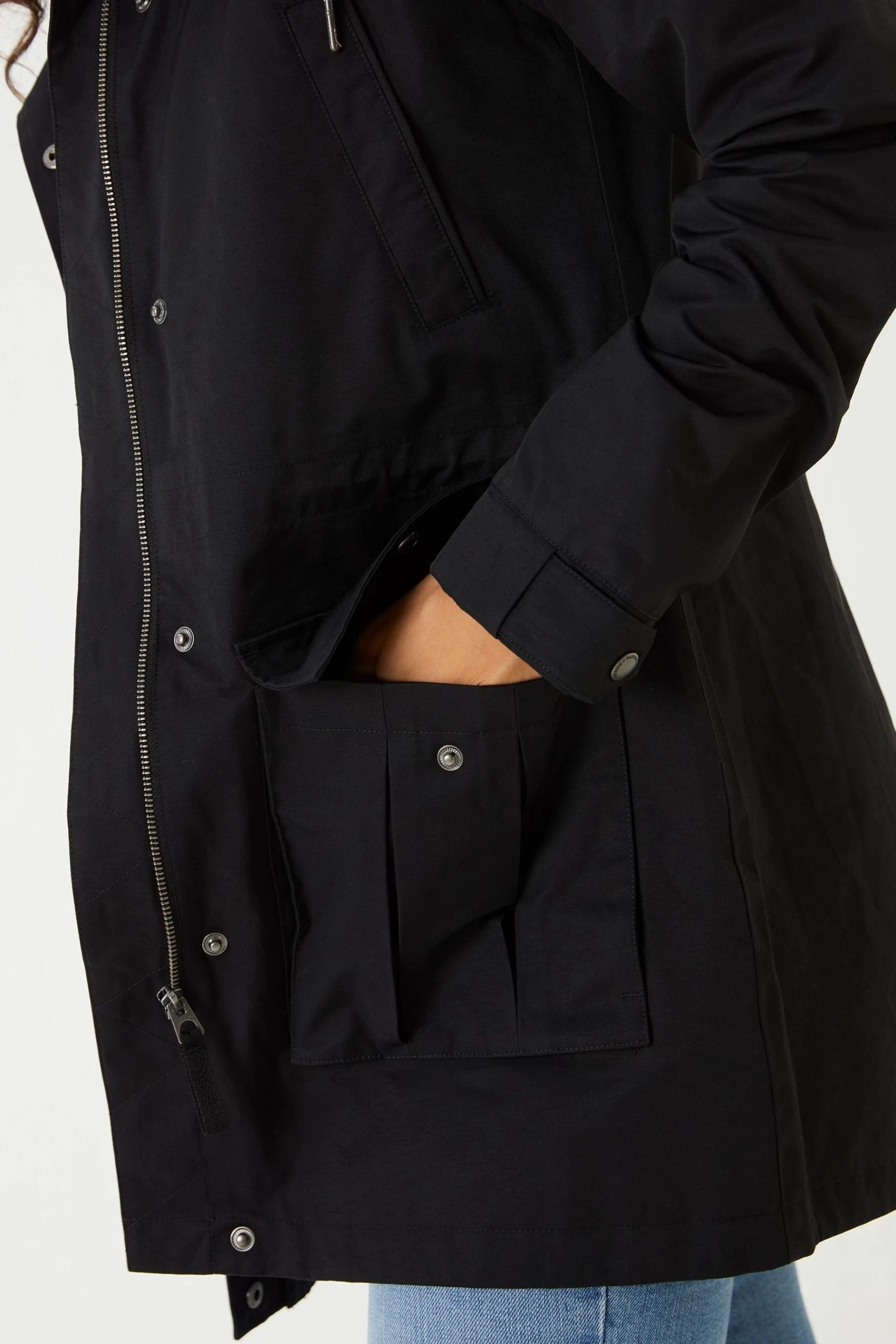 FatFace Taylor Black Coat 3 FatFace Taylor Black Coat - Image 3