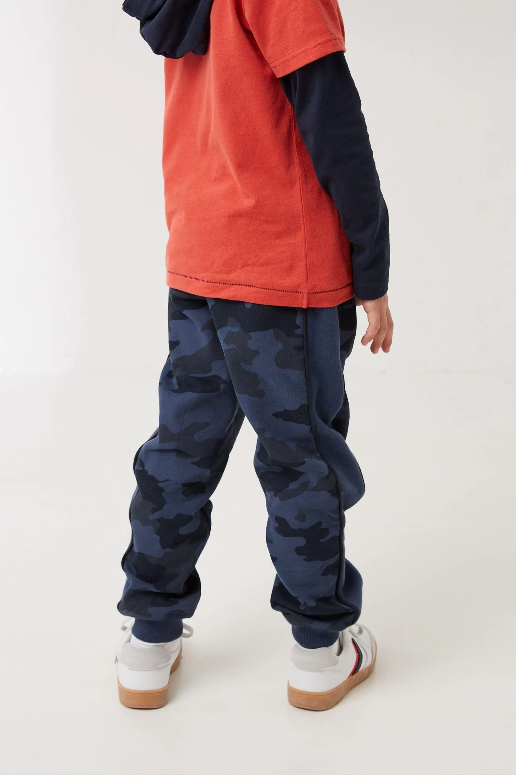 FatFace Blue Camo Side Panel Joggers 2 FatFace Blue Camo Side Panel Joggers - Image 2