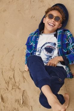 FatFace Blue Noah Knee Panel Joggers 7 FatFace Blue Noah Knee Panel Joggers -Fashion Clothing Store U99393s3